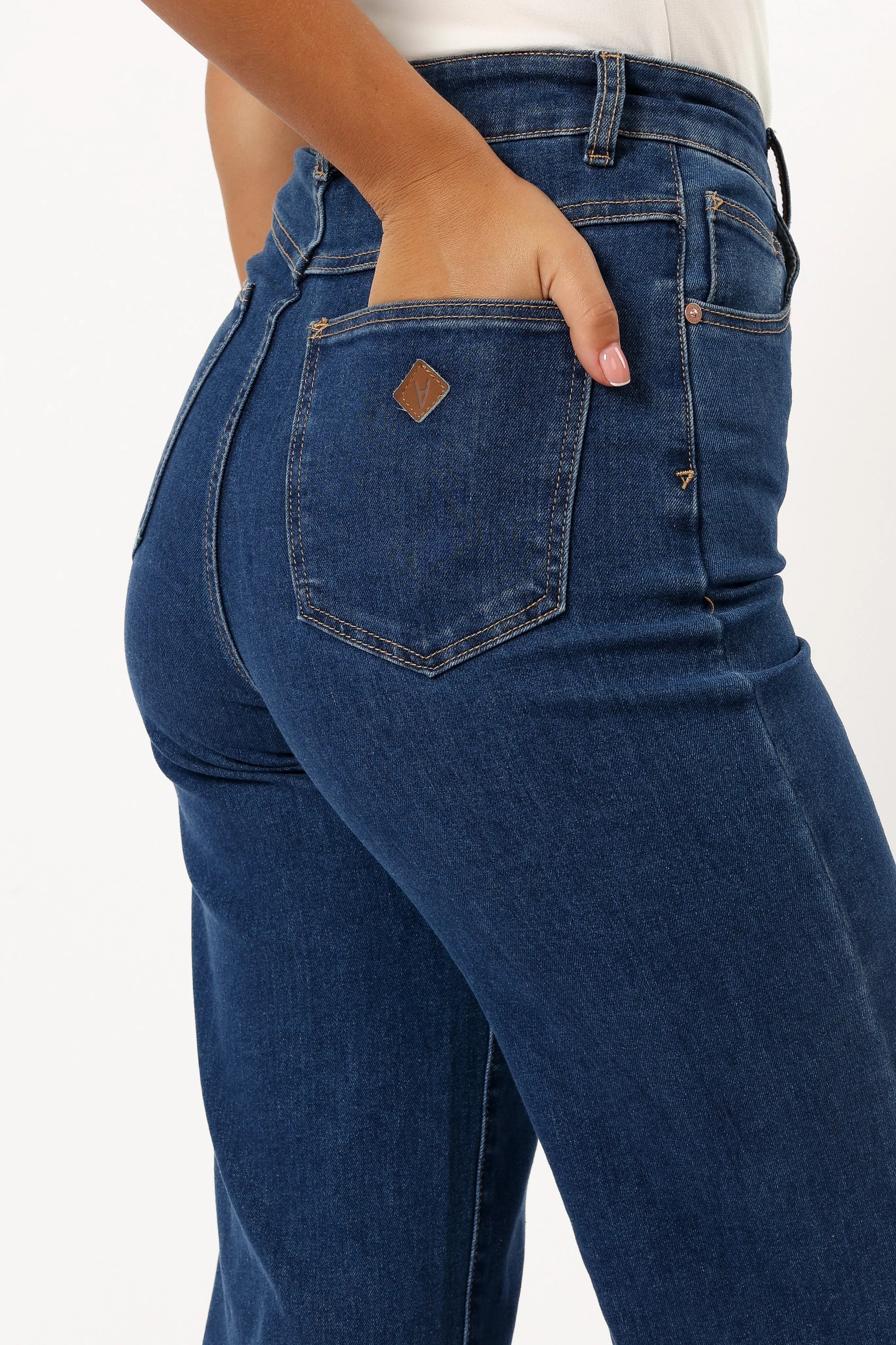 Abrand 94 High Wide Jeans - Ruth Mid Blue