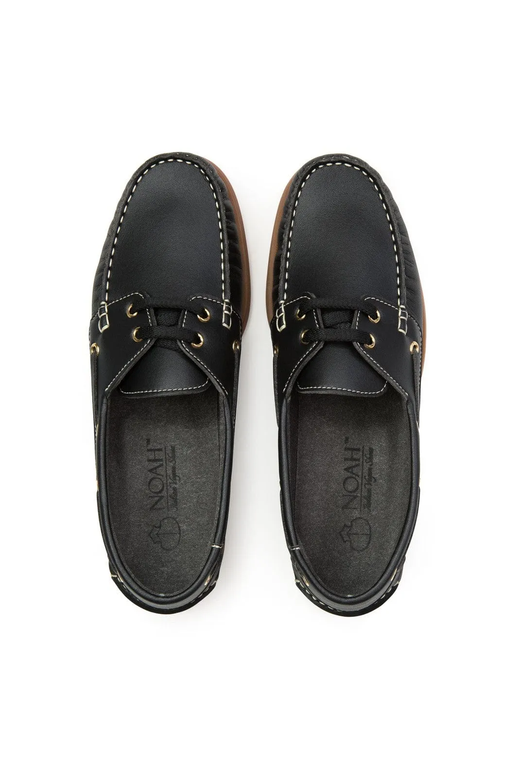 Alex Men's Nappa Vegan Moccasin Loafers | Black