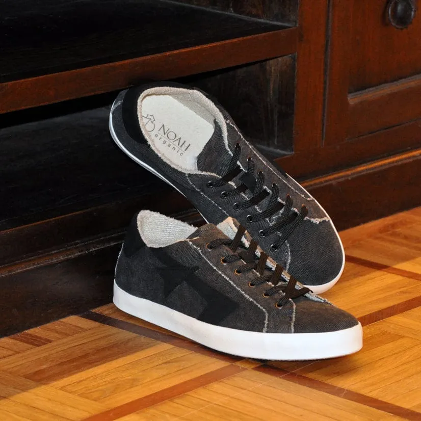 Amelia Women's Organic Cotton Denim Sneakers | Grey