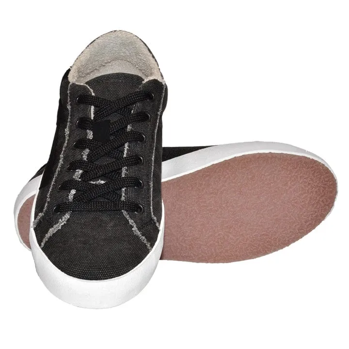 Amelia Women's Organic Cotton Denim Sneakers | Grey