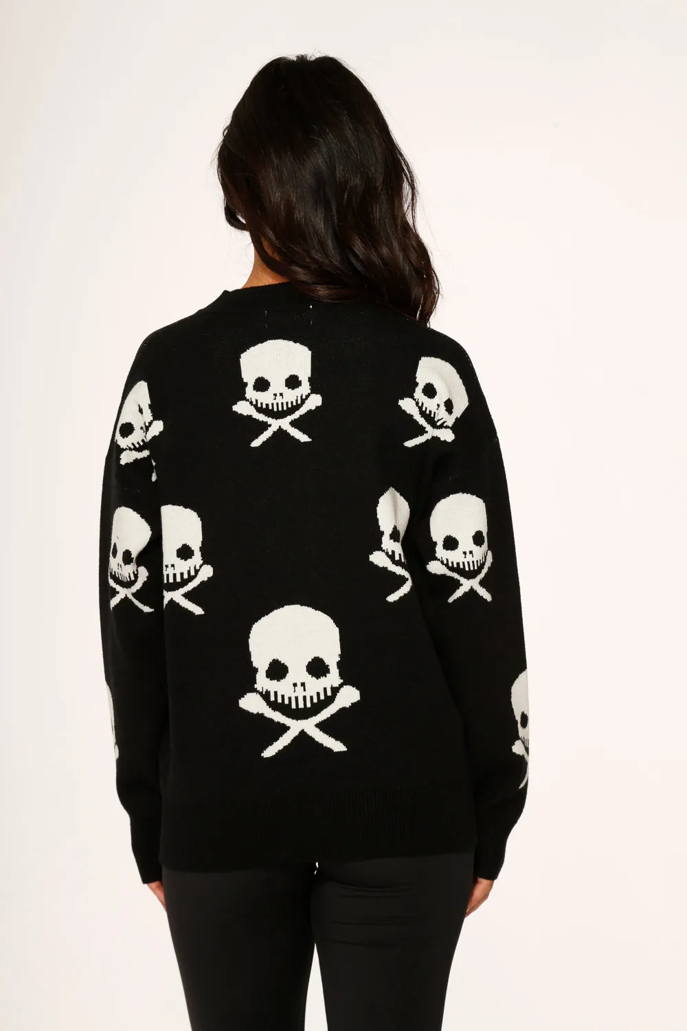 Black Skulls Sweater