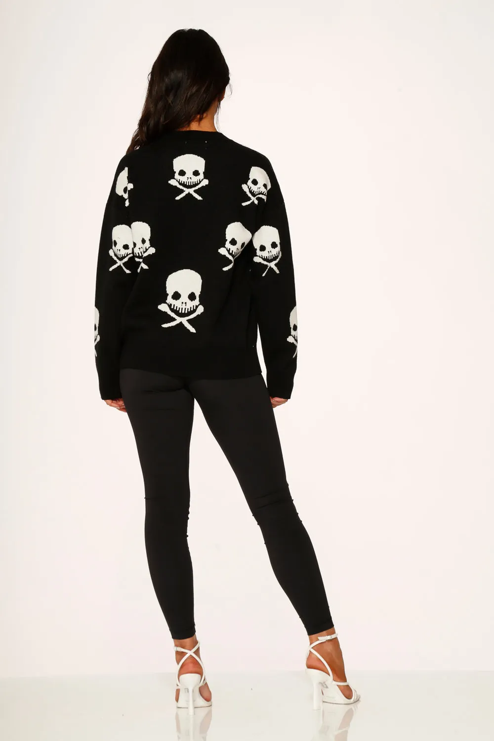 Black Skulls Sweater