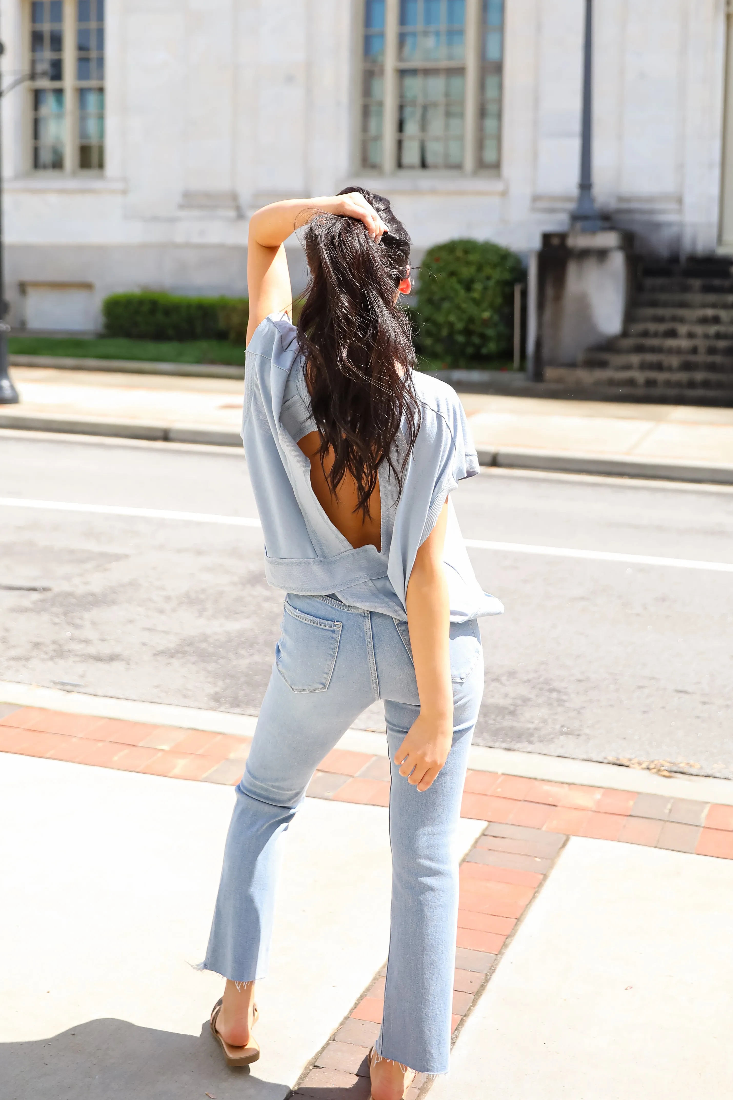 Brynn Open Back Tee