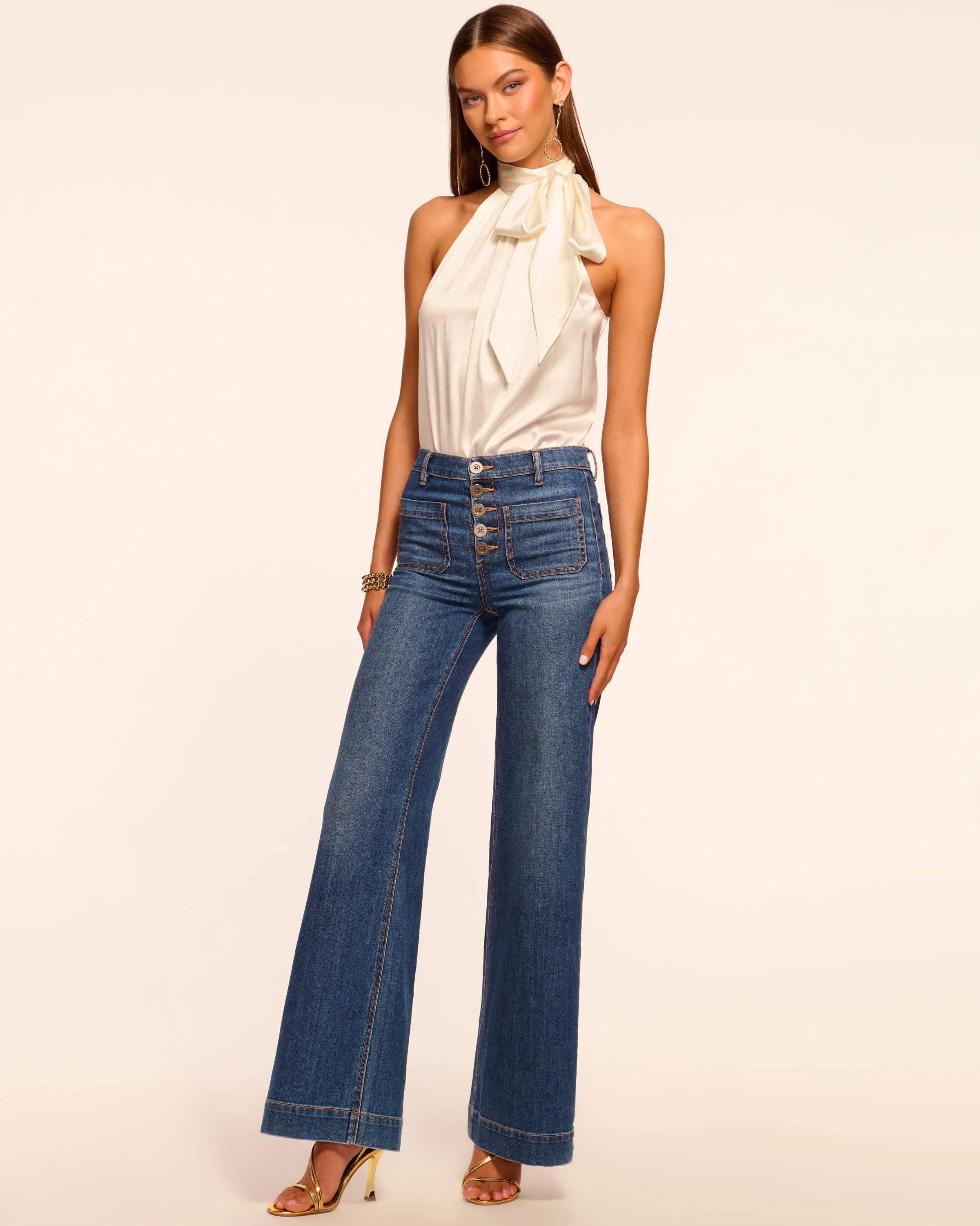 Cindy High-Rise Wide Leg Flare Jean