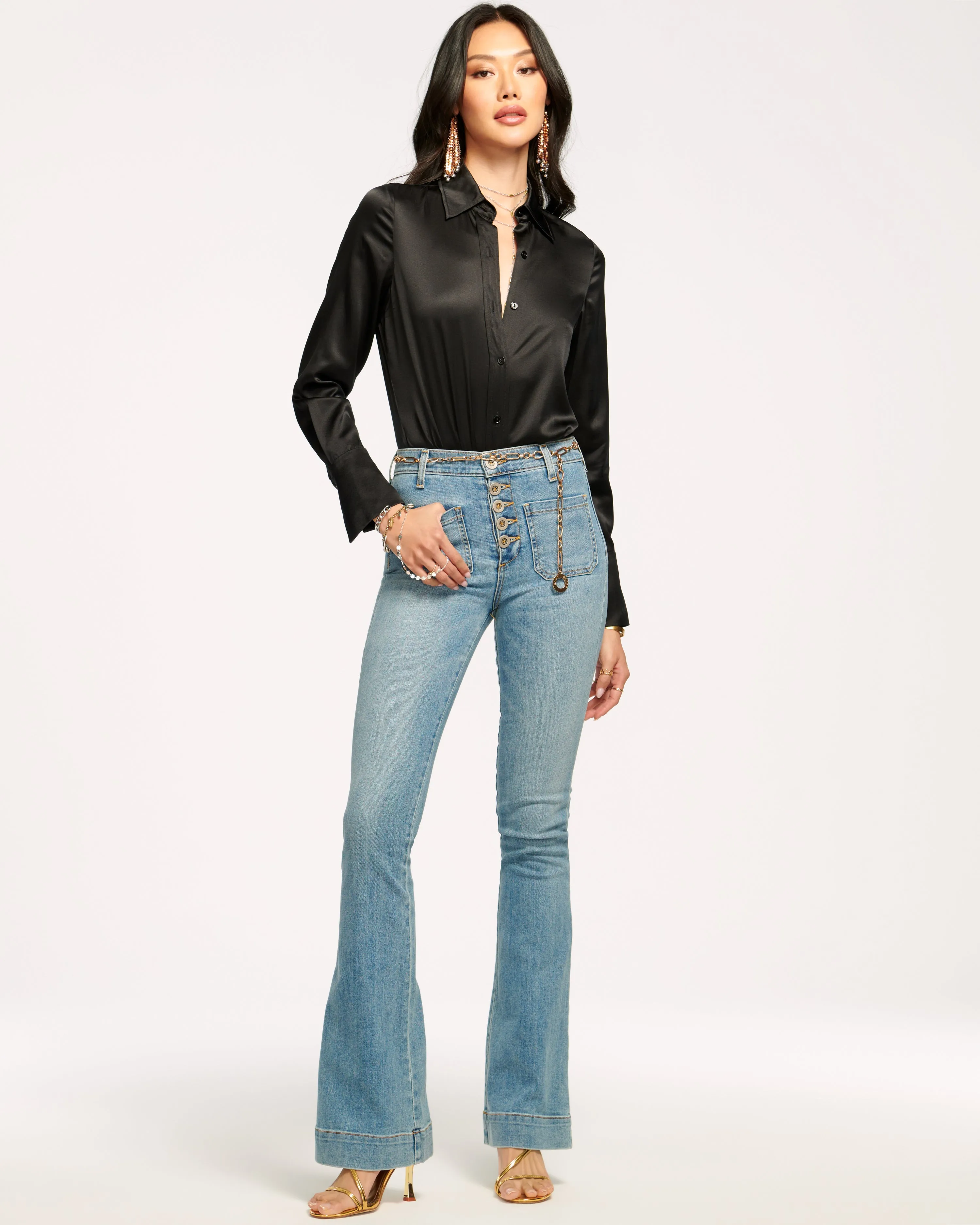 Cindy High-Rise Wide Leg Flare Jean