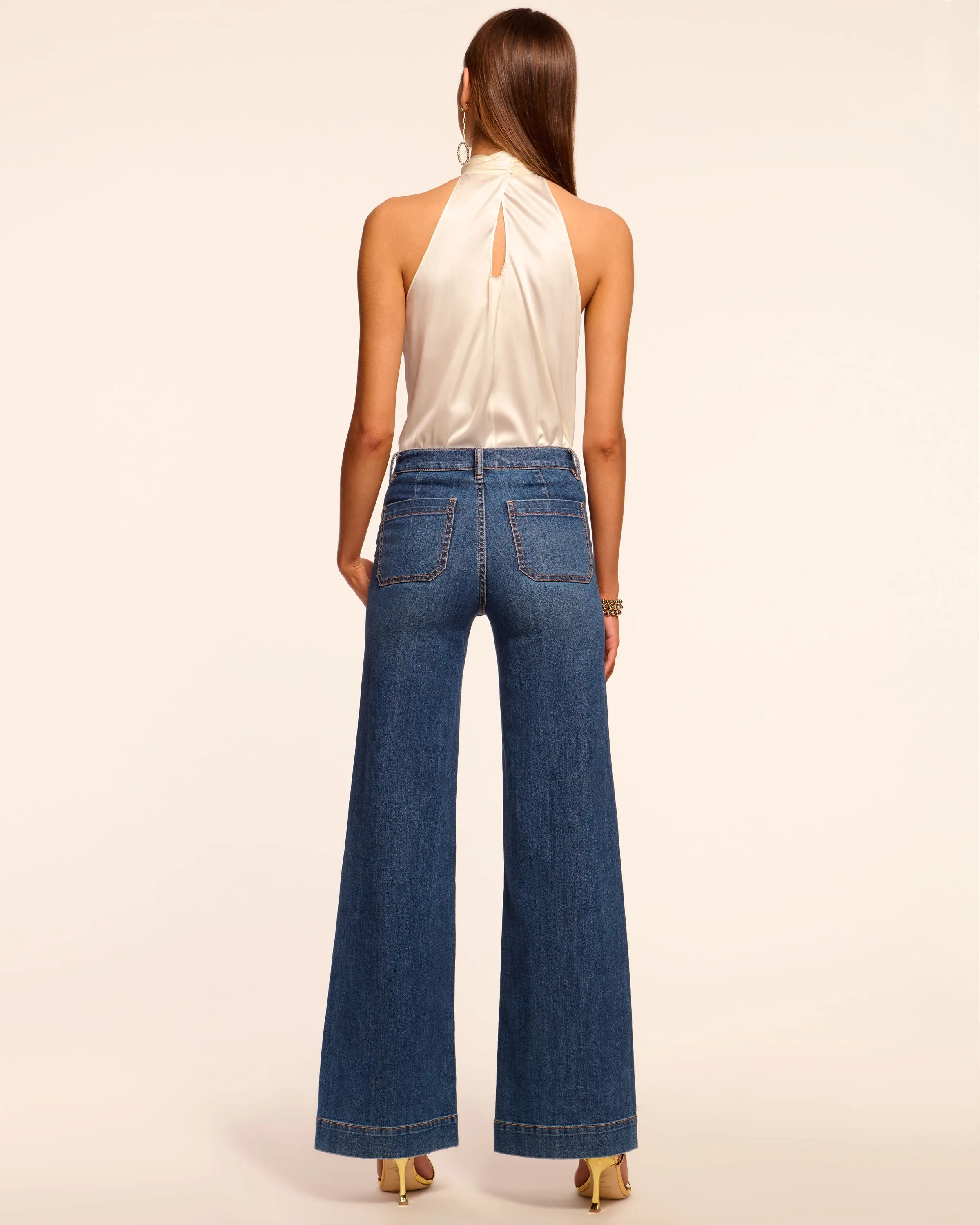 Cindy High-Rise Wide Leg Flare Jean
