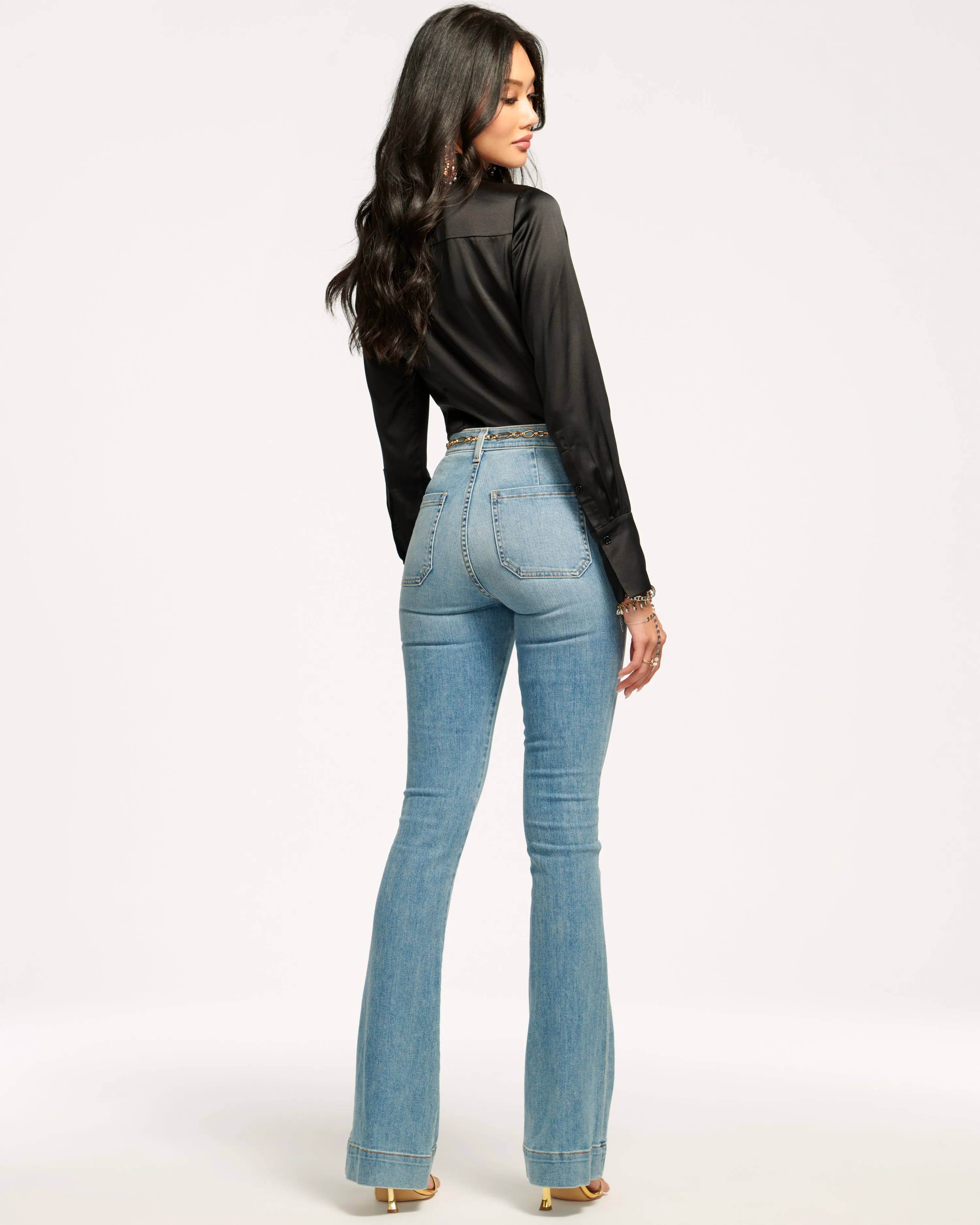 Cindy High-Rise Wide Leg Flare Jean