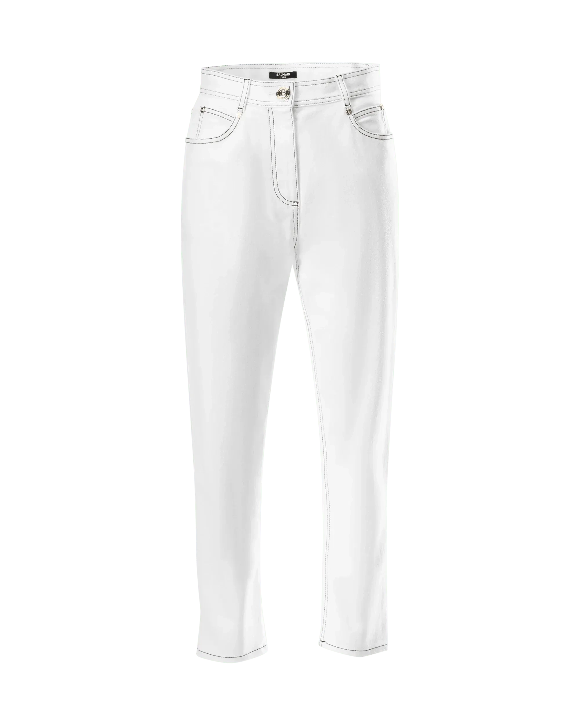 Contrasting Stitch Boyfriend Jeans