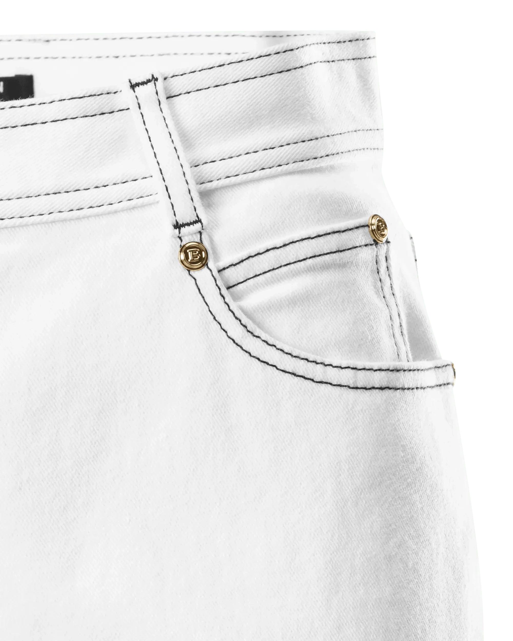 Contrasting Stitch Boyfriend Jeans