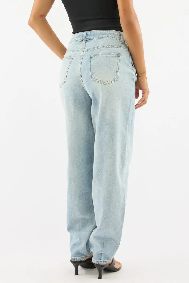 Denim Barrel Jeans