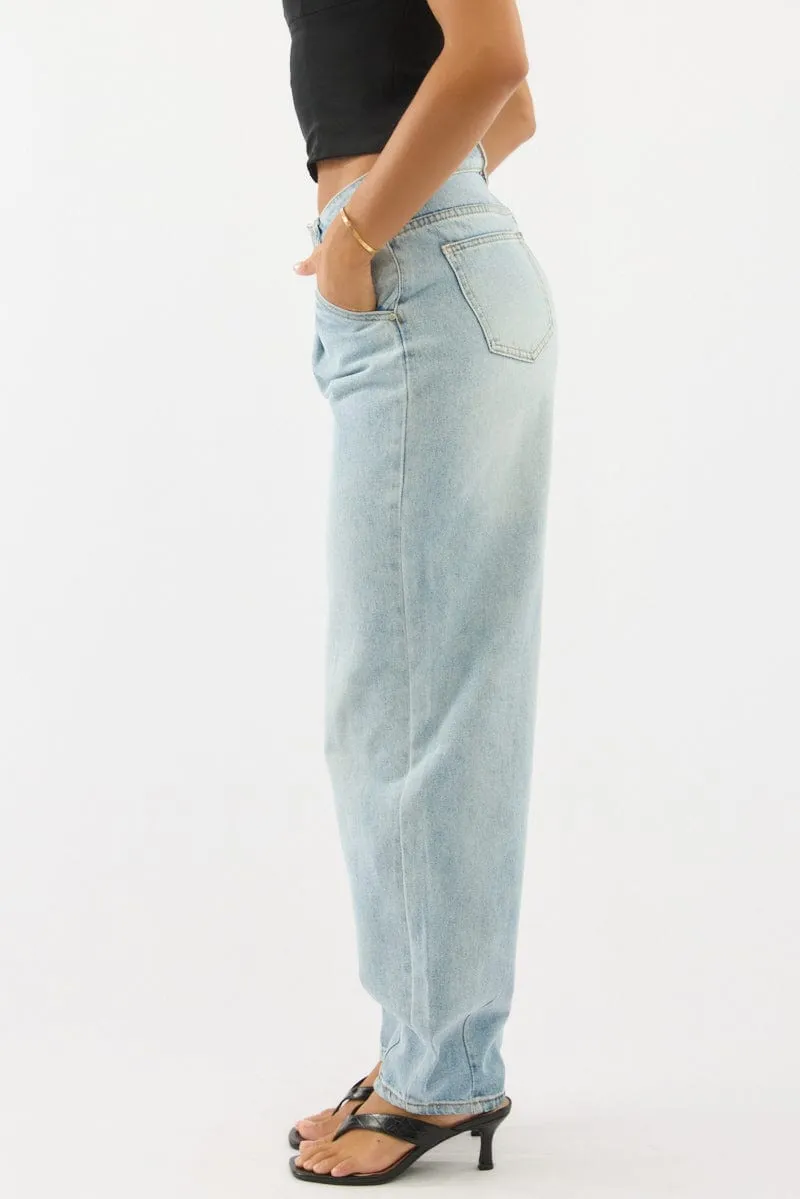 Denim Barrel Jeans
