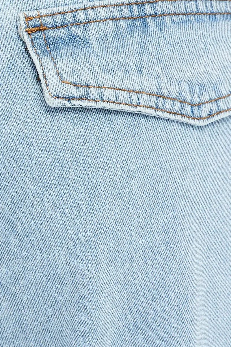 Denim Cargo Jean Multi Pocket