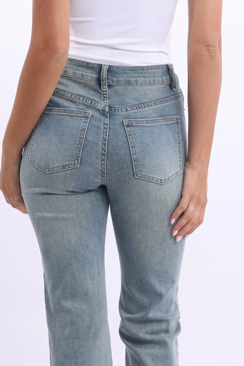 Denim Flare Jean High Rise