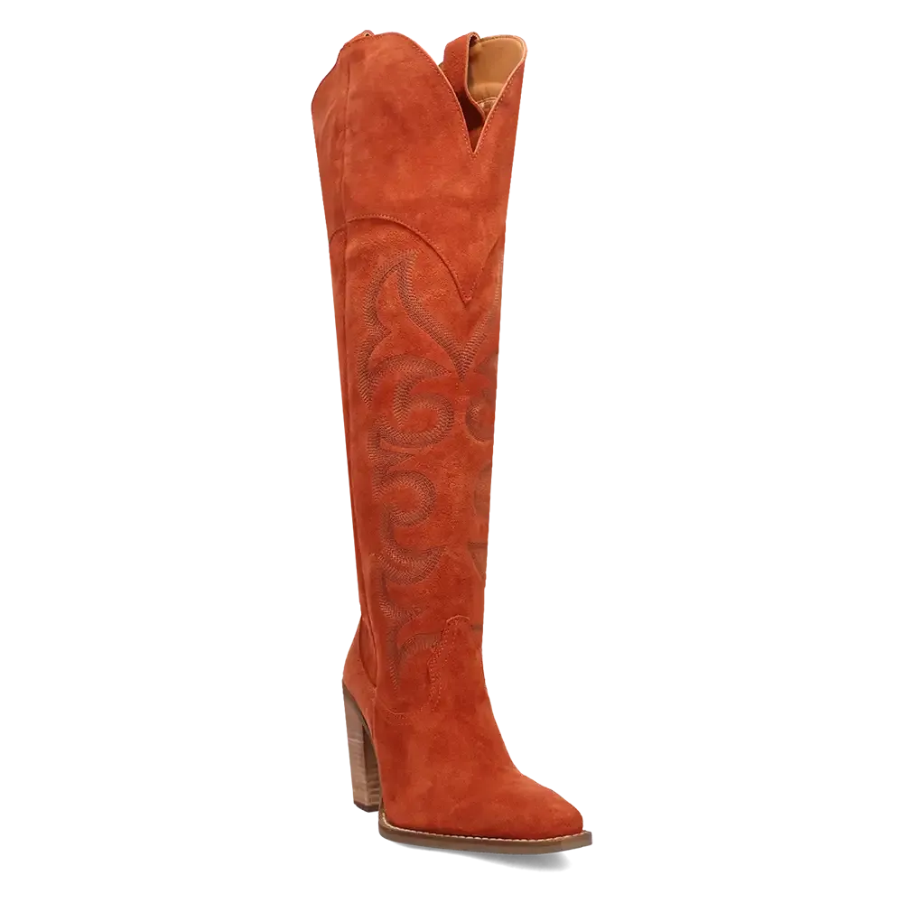 Dingo Primadonna - Women's Suede Leather Cowgirl Boots