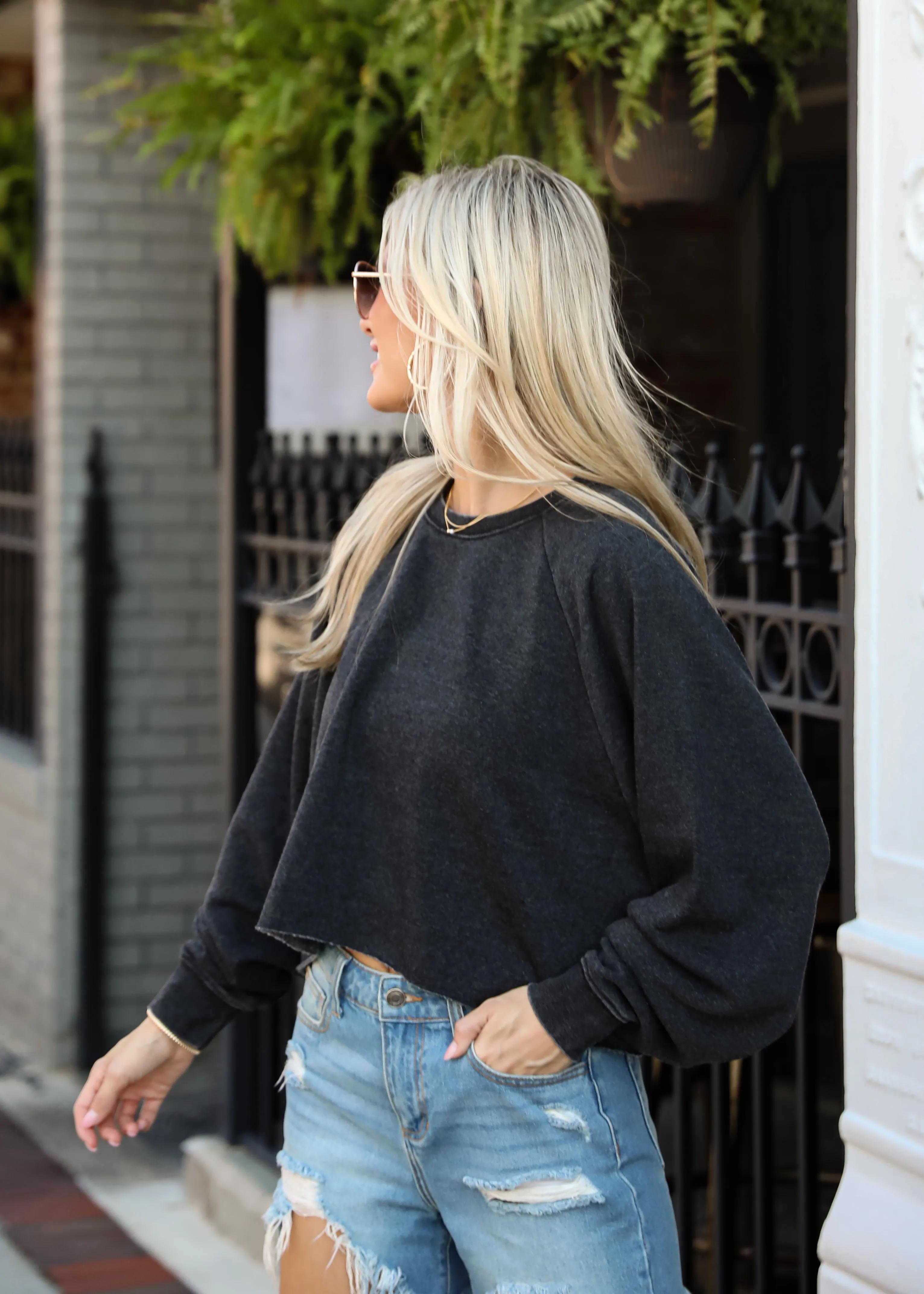 FINAL SALE - Coveted Ease Cropped Pullover - DU DEAL
