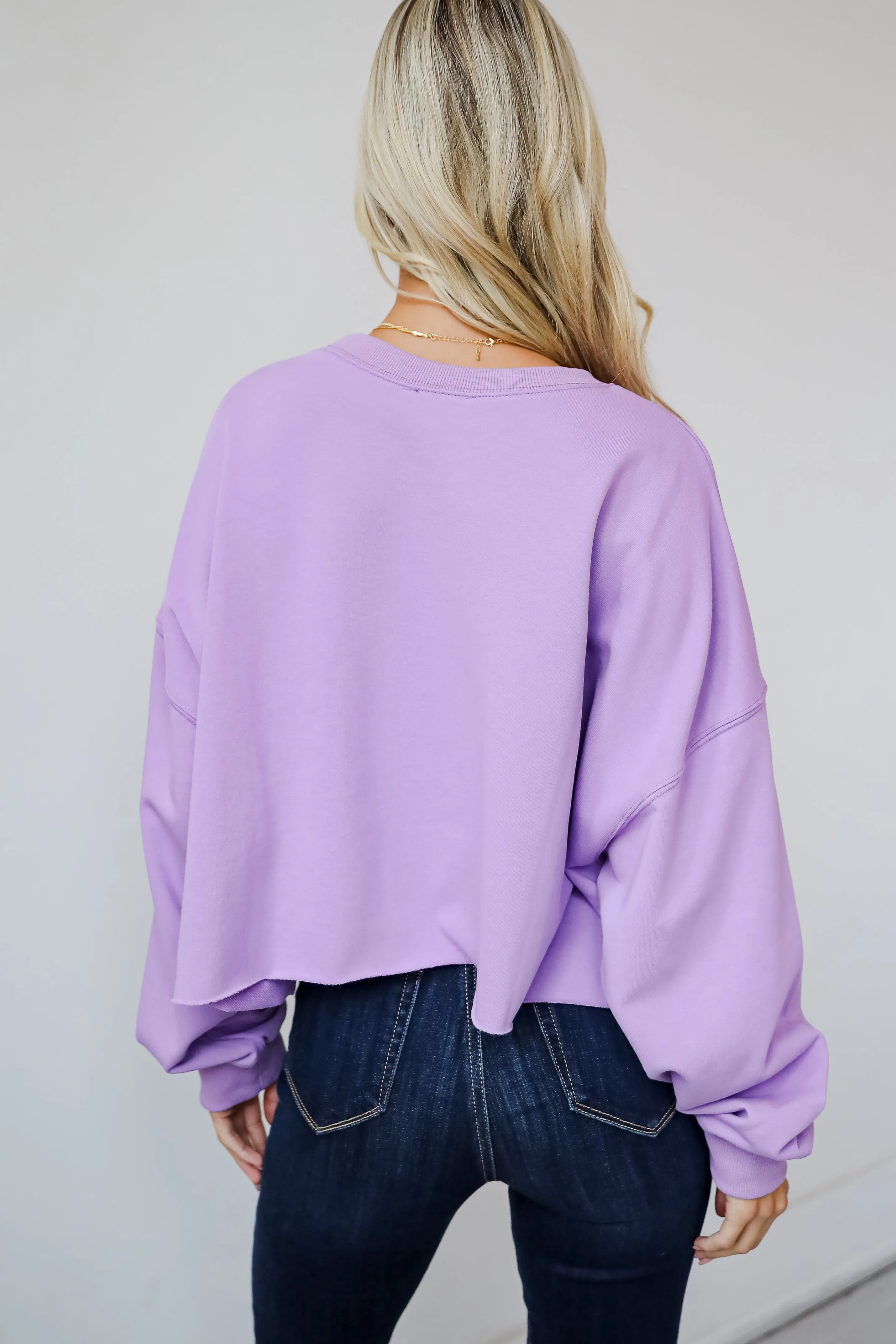 FINAL SALE - Dazzling Warmth Pearl Bow Cropped Pullover