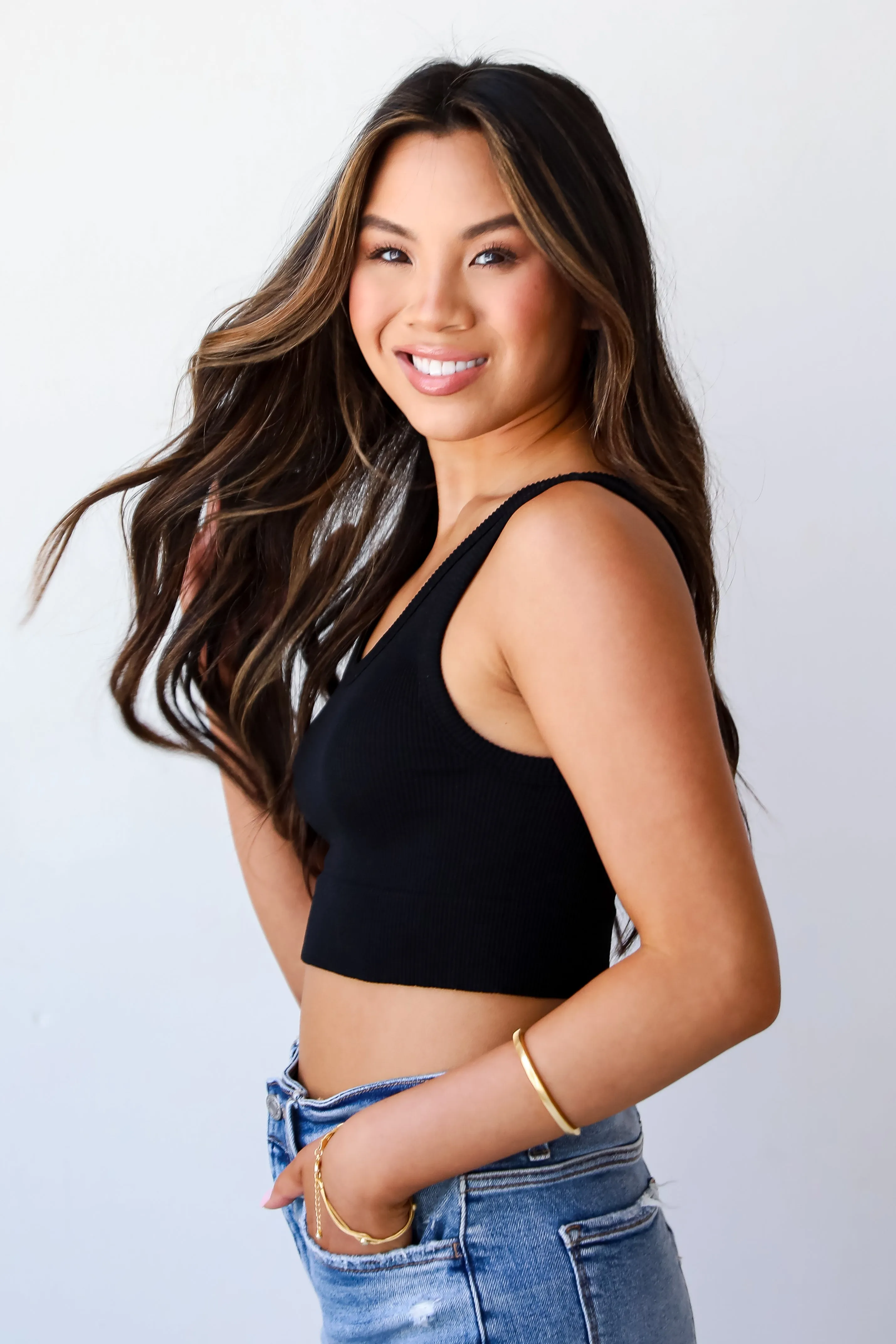 FINAL SALE - Easy On Me Seamless Cropped Tank