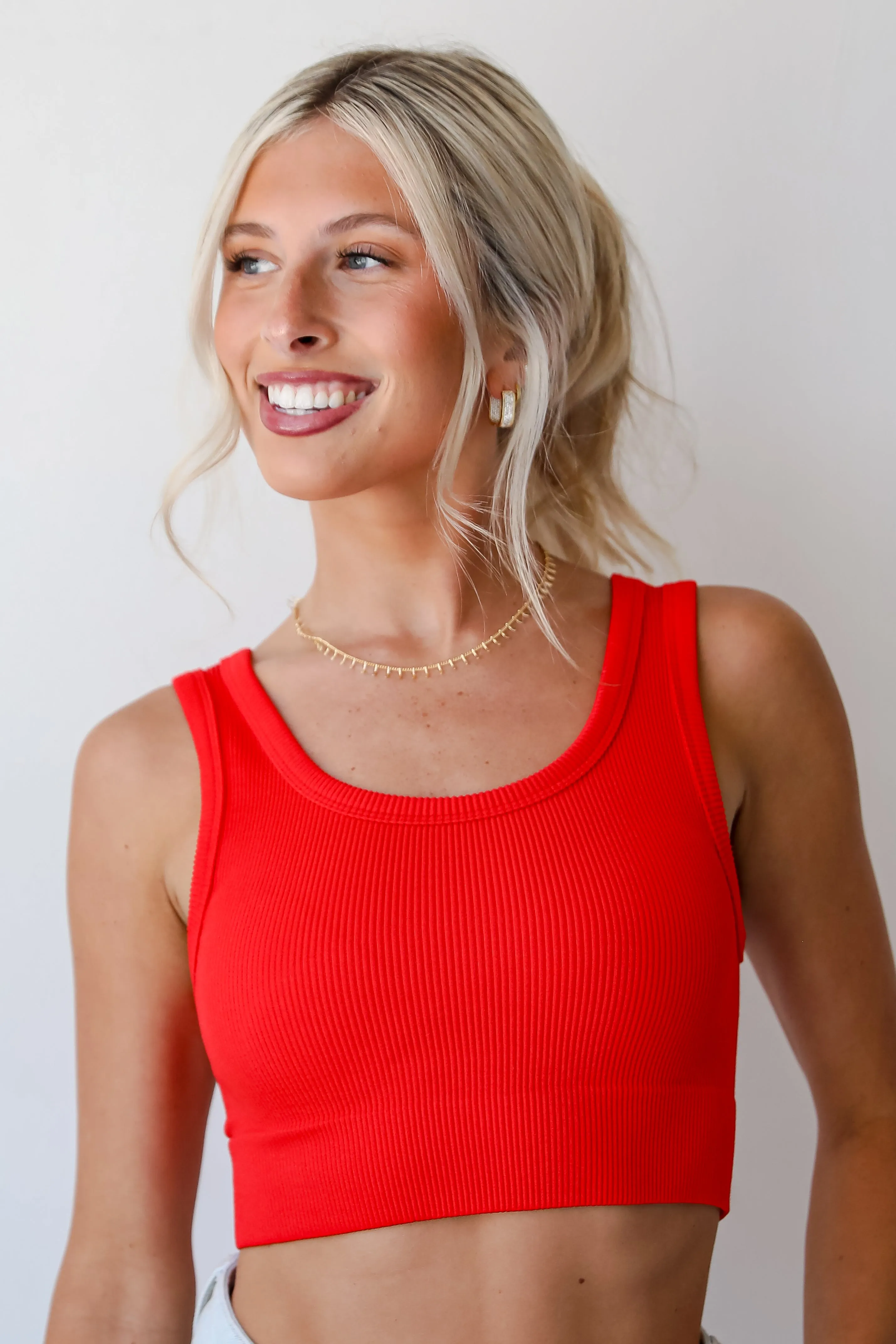 FINAL SALE - Easy On Me Seamless Cropped Tank