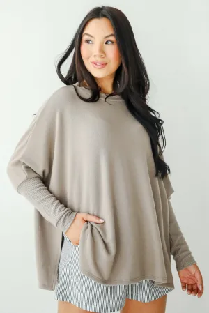 FINAL SALE - Easygoing Energy Mocha Soft Knit Top - DU DEAL