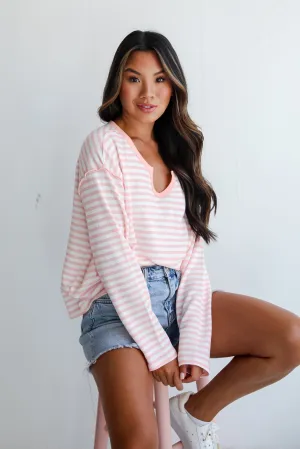 FINAL SALE - Everleigh Pink Striped Top