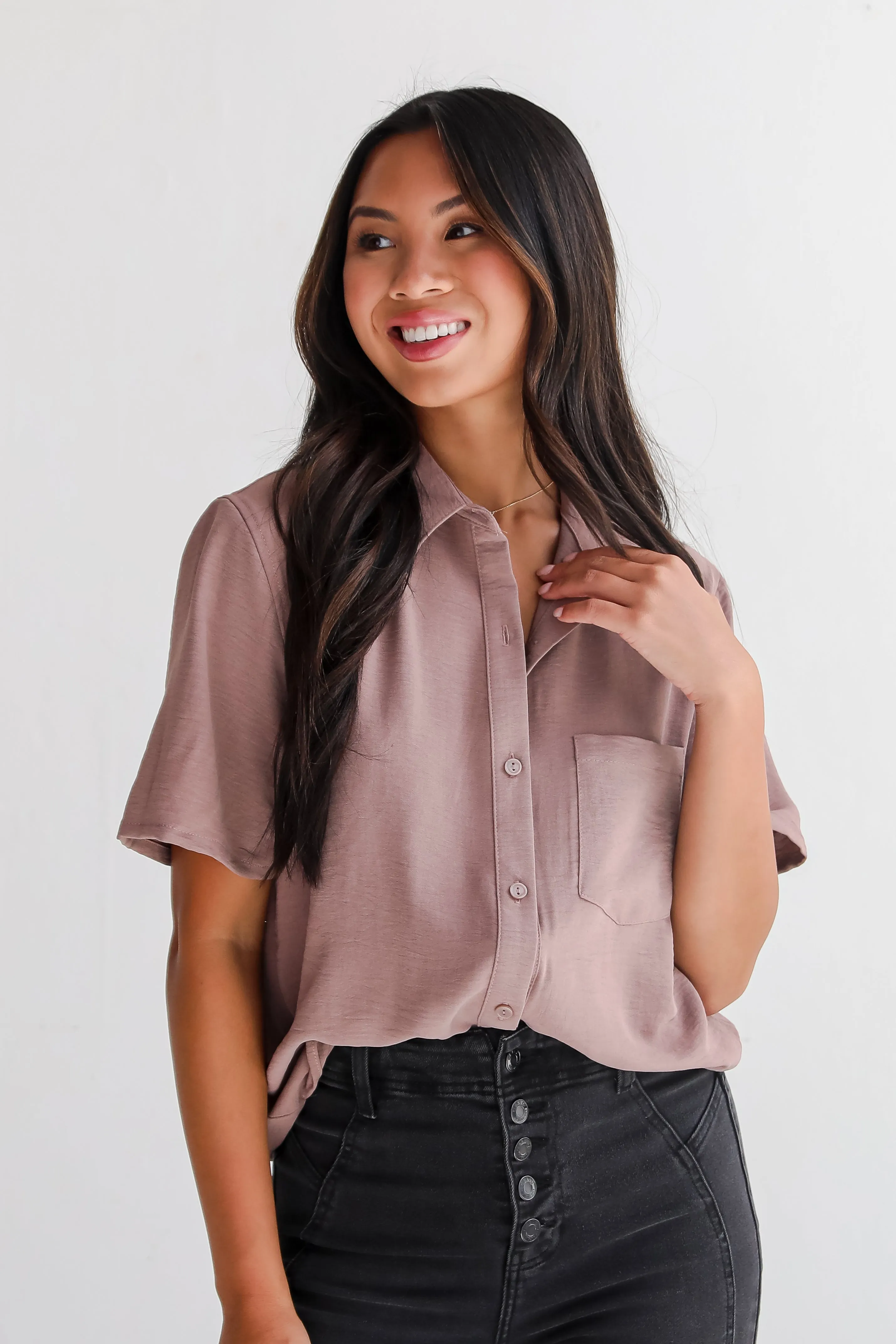 FINAL SALE - Kayla Button-Up Blouse - DU DEAL
