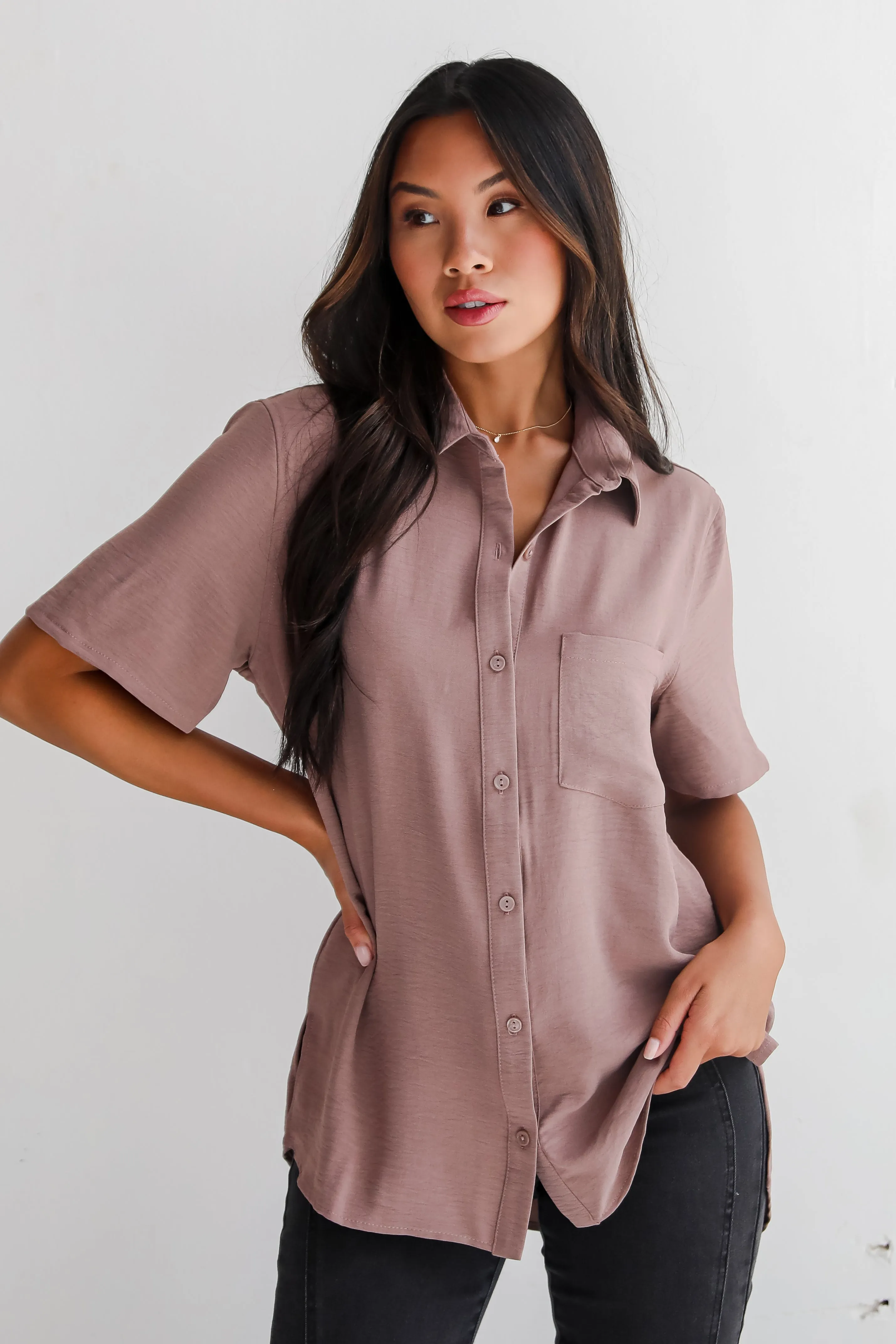 FINAL SALE - Kayla Button-Up Blouse - DU DEAL