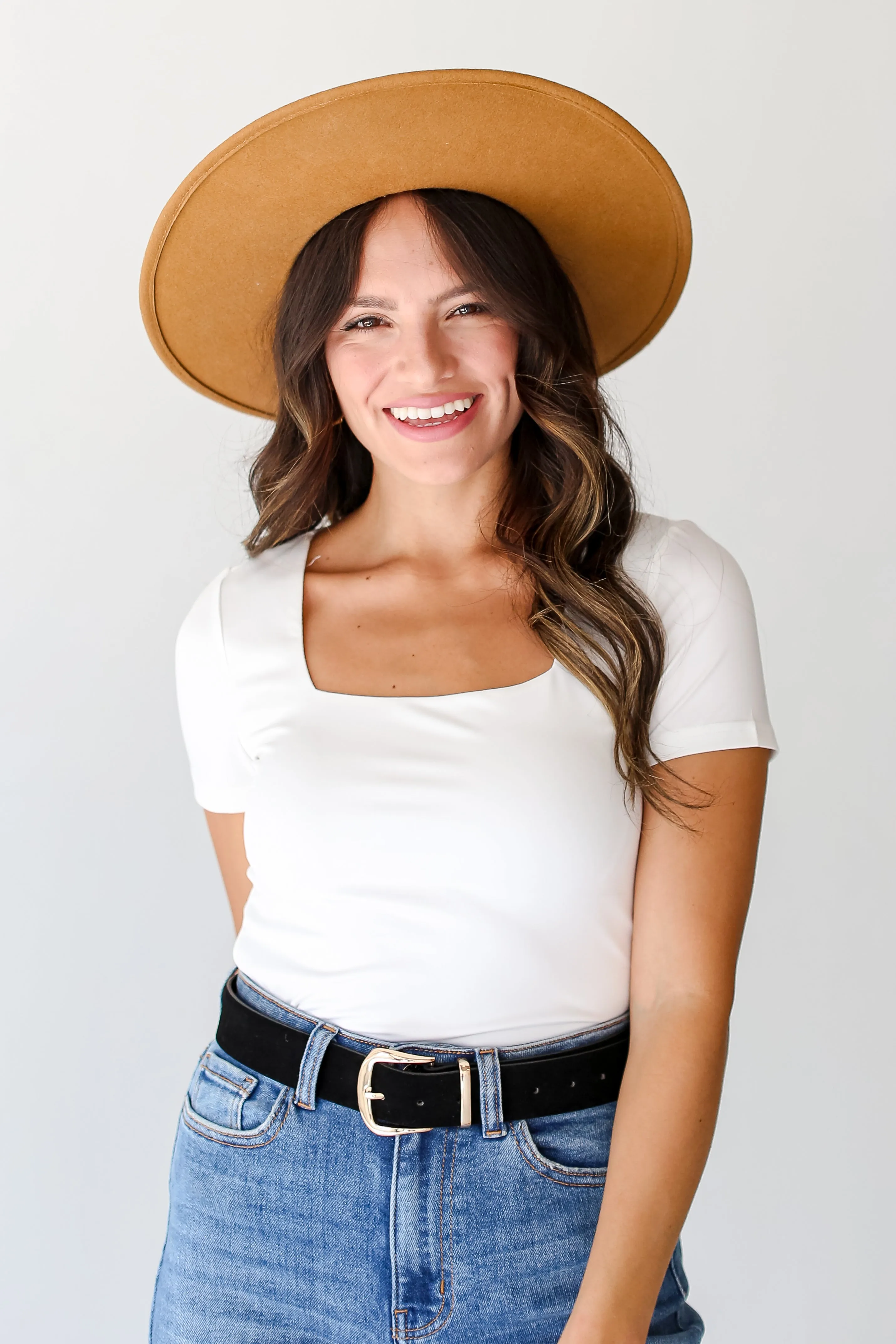 FINAL SALE - Make Your Life Easy Square Neck Short Sleeve Bodysuit