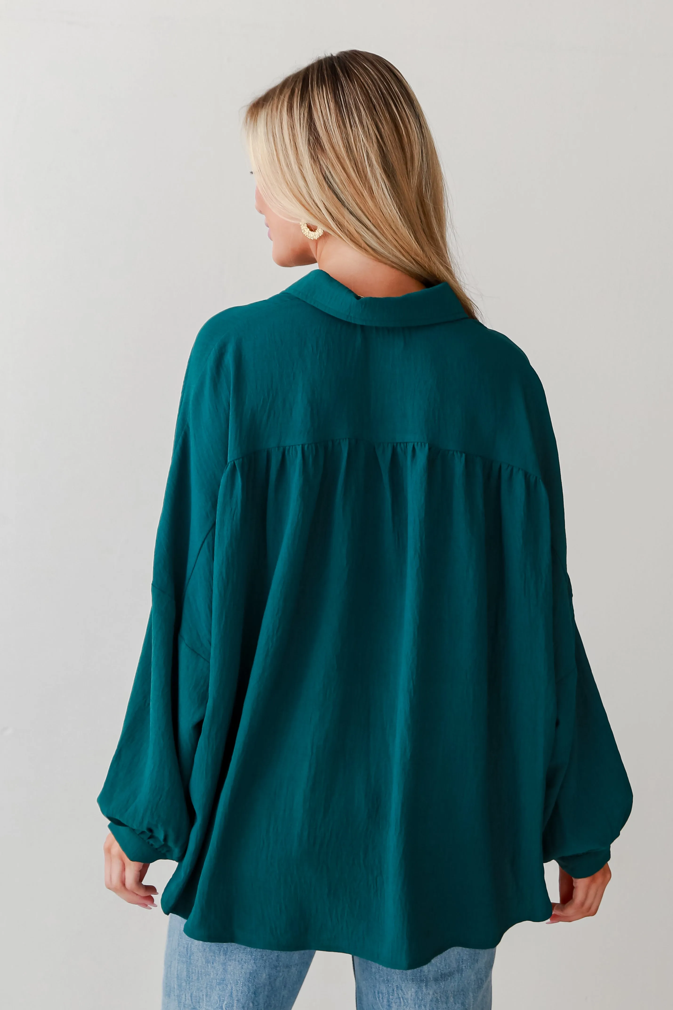 FINAL SALE - Nicole Oversized Button-Up Blouse