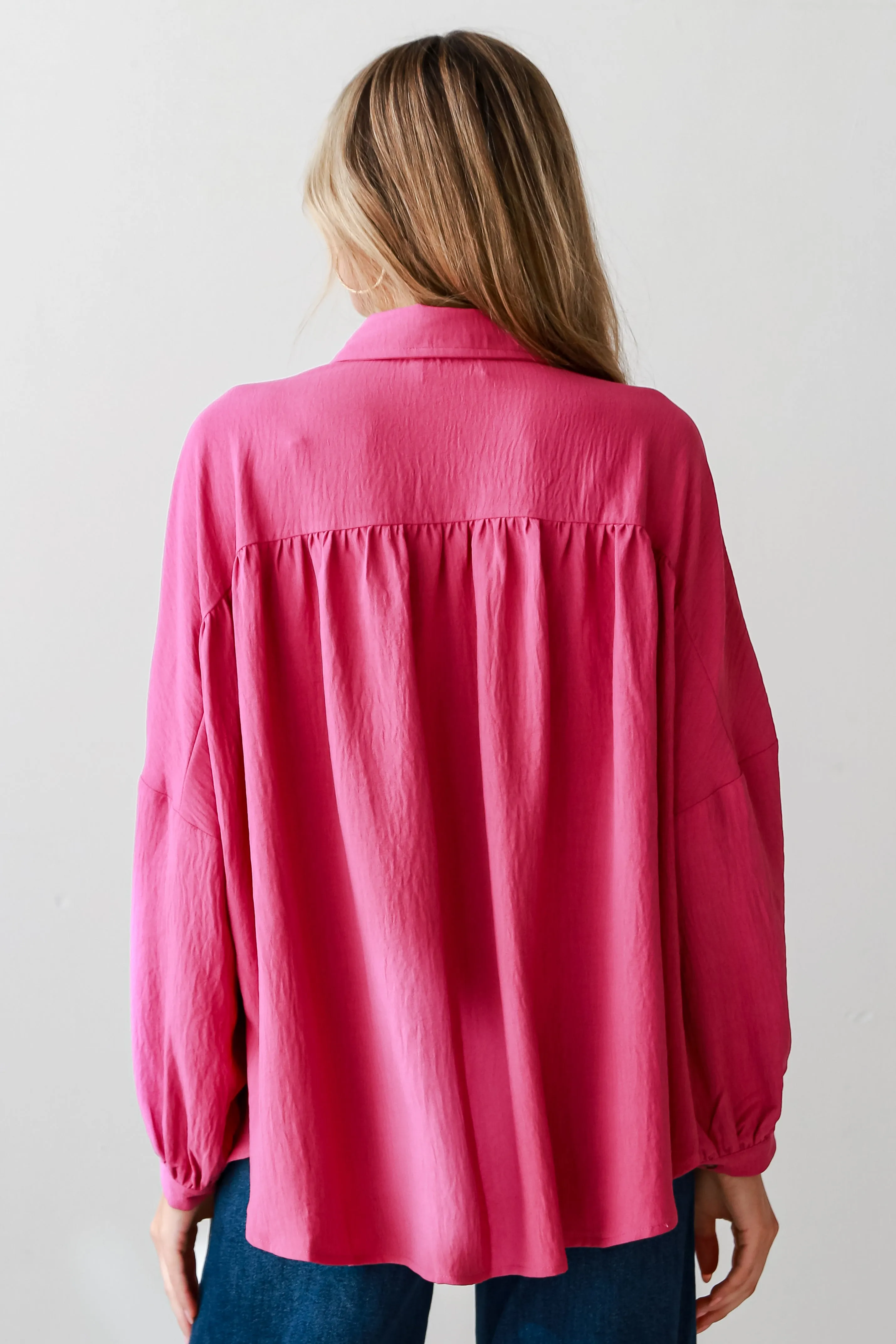 FINAL SALE - Nicole Oversized Button-Up Blouse