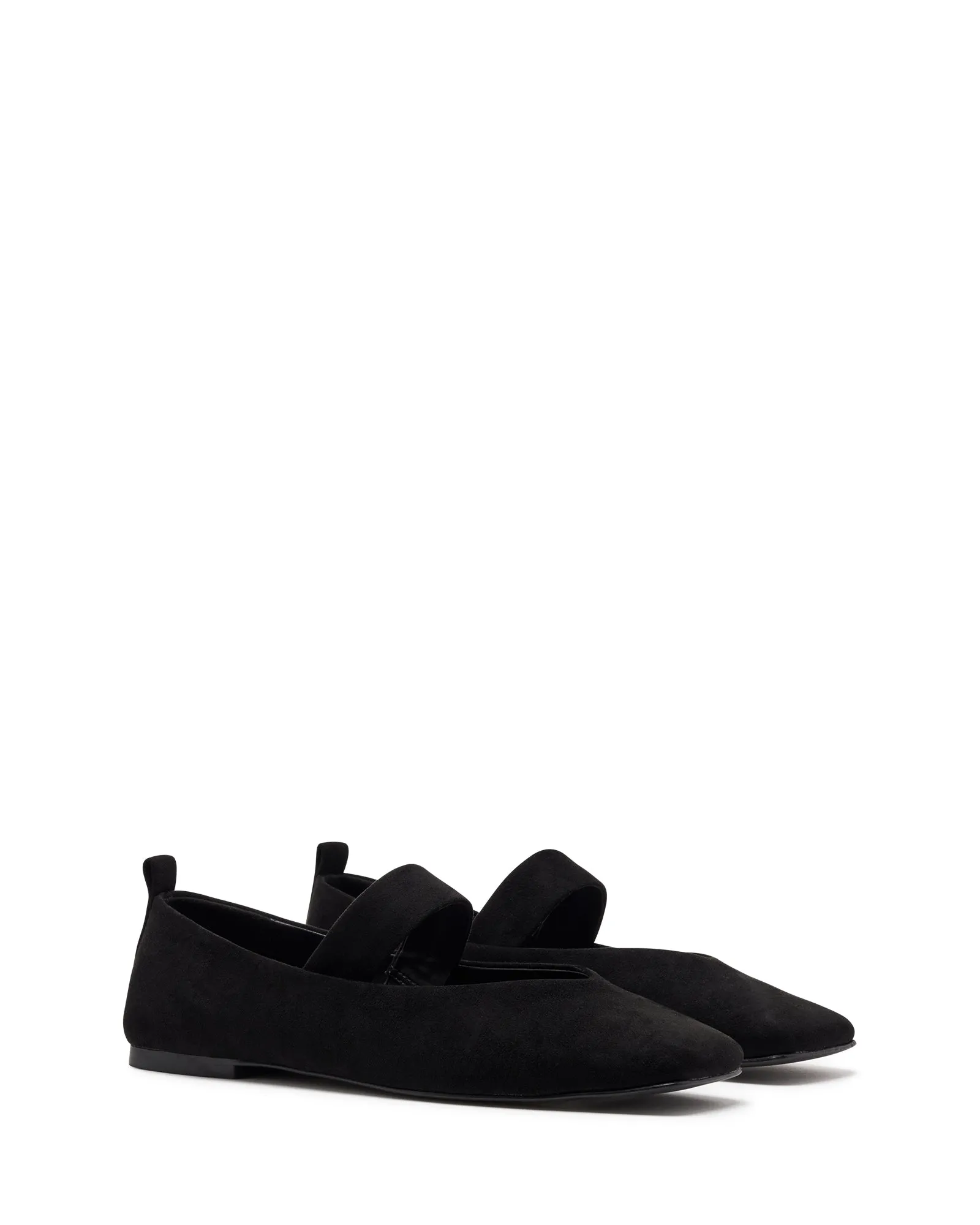 Gael Ballet Flat Black Suede