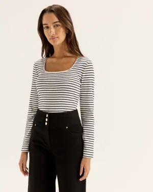 Gia Stripe Top