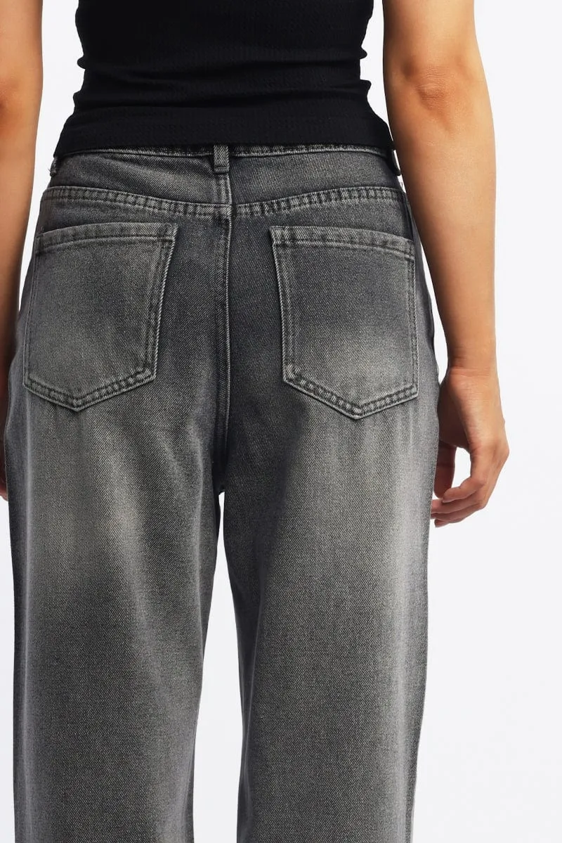 Grey Barrel Jeans Mid Rise