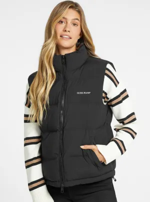 Guess Jeans Black Puffer Vest