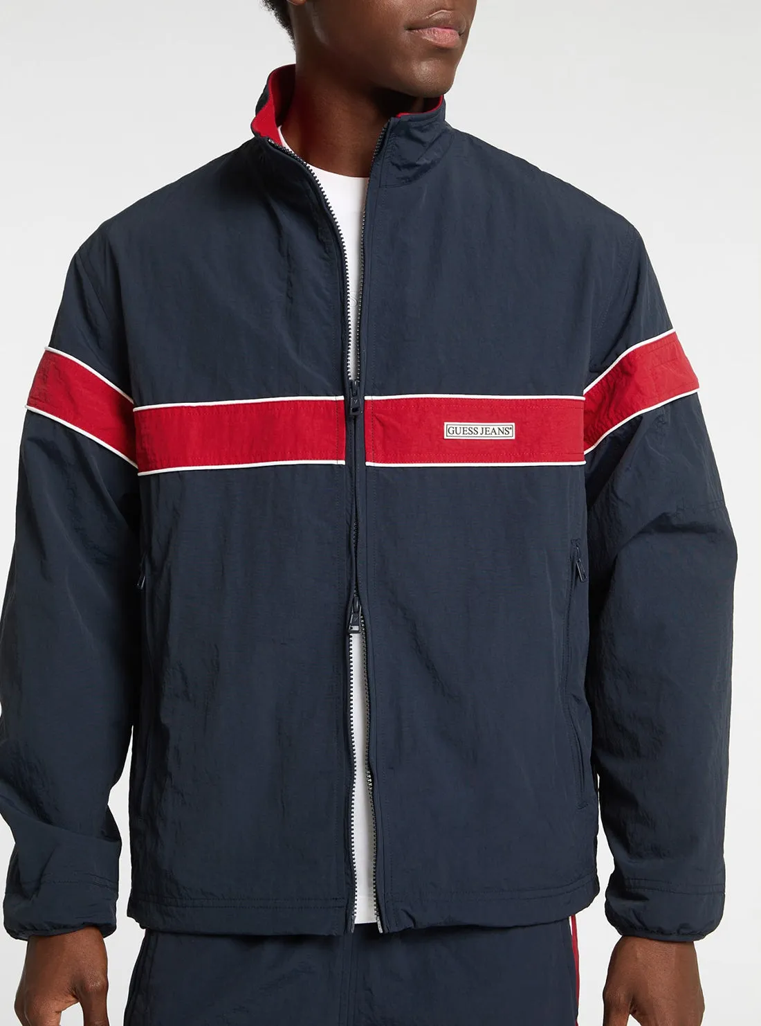 Guess Jeans Navy Windbreaker Jacket