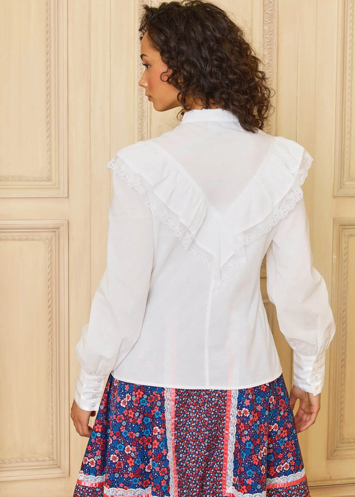GUNNE SAX by ModCloth Karina Edwardian Ruffle Blouse