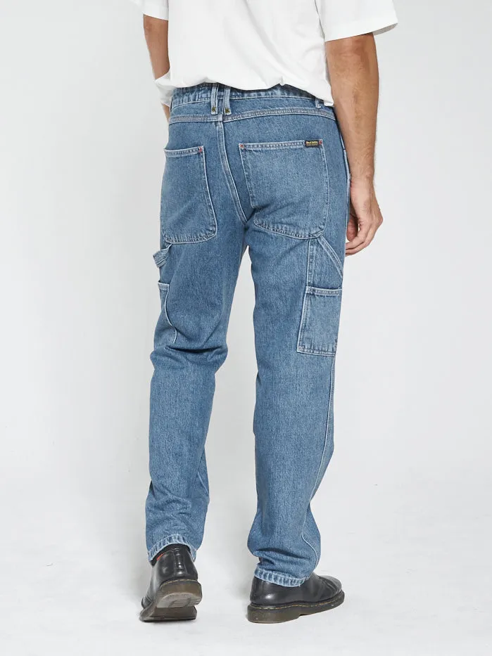 Hard Yakka x Thrills Carpenter Jean - Vintage Rinse Blue