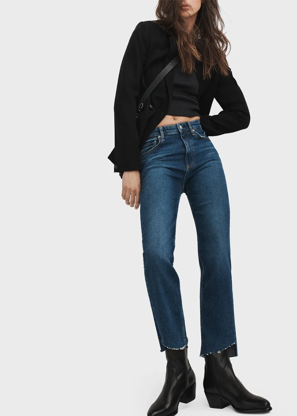 Harlow Mid-Rise Straight Jeans