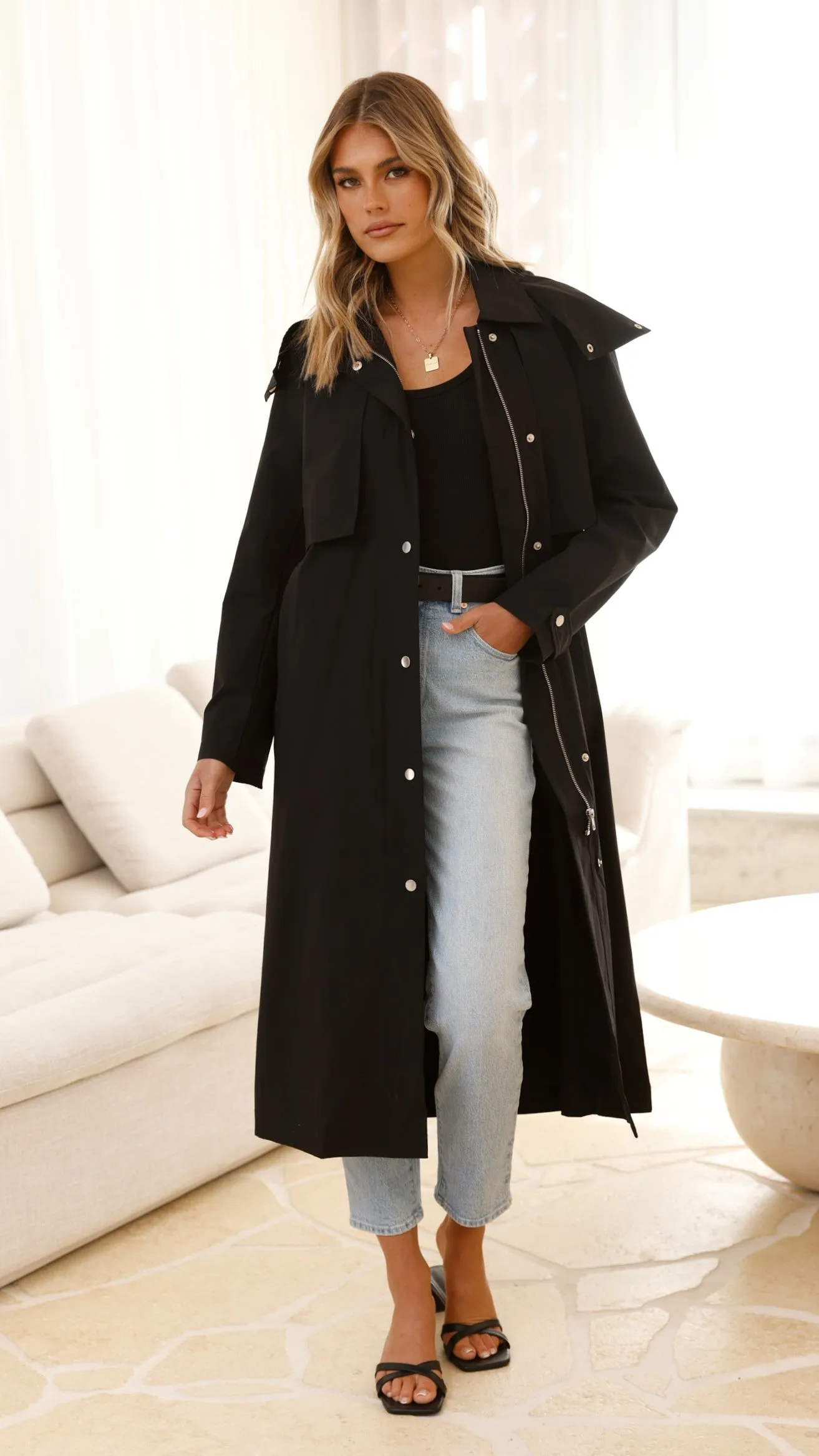 Hendrix Trench - Black