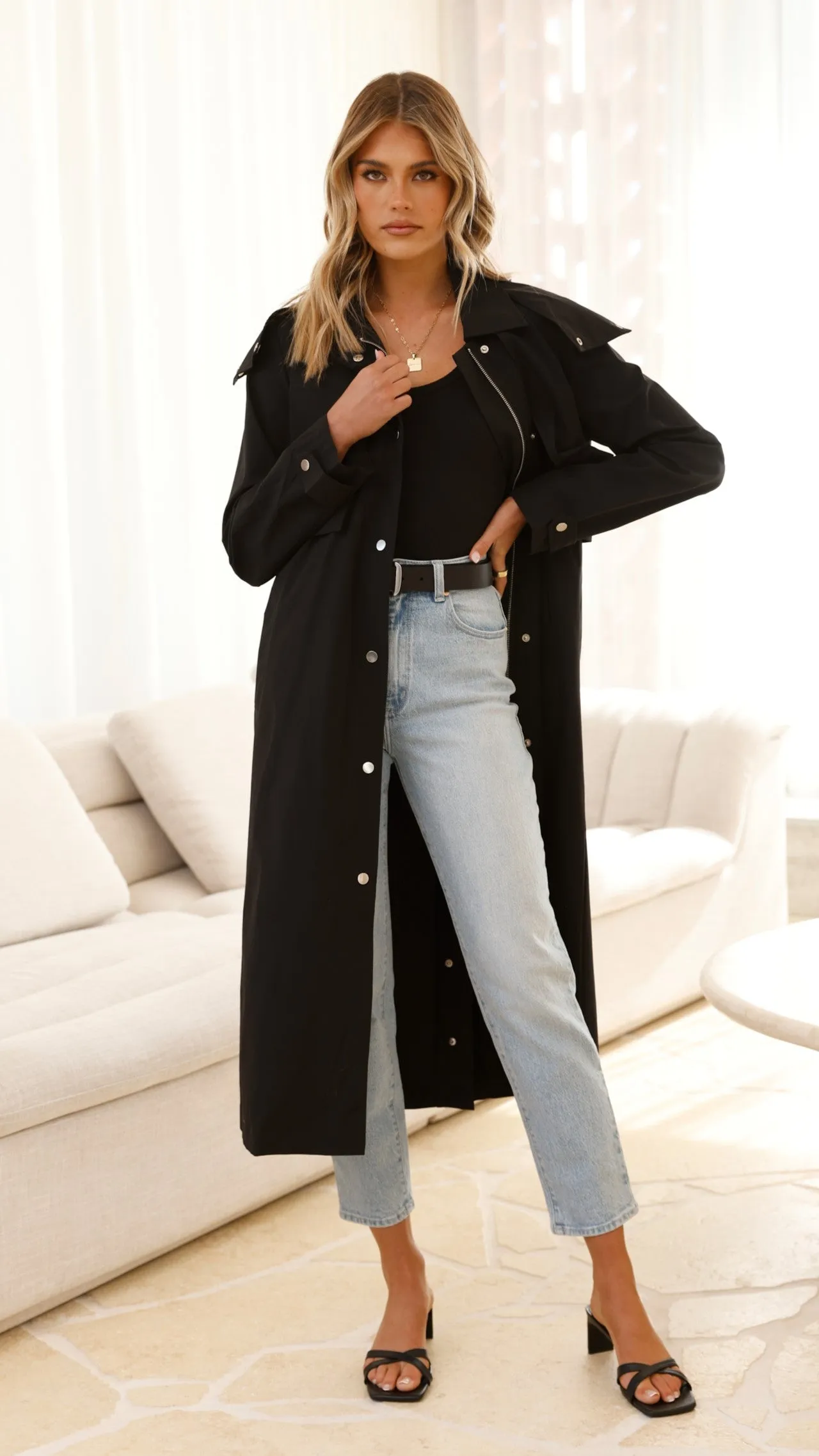 Hendrix Trench - Black