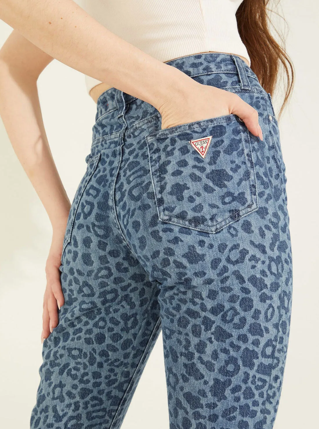 High-Rise Slim Fit Girly Denim Jeans In Leo Jade Wash