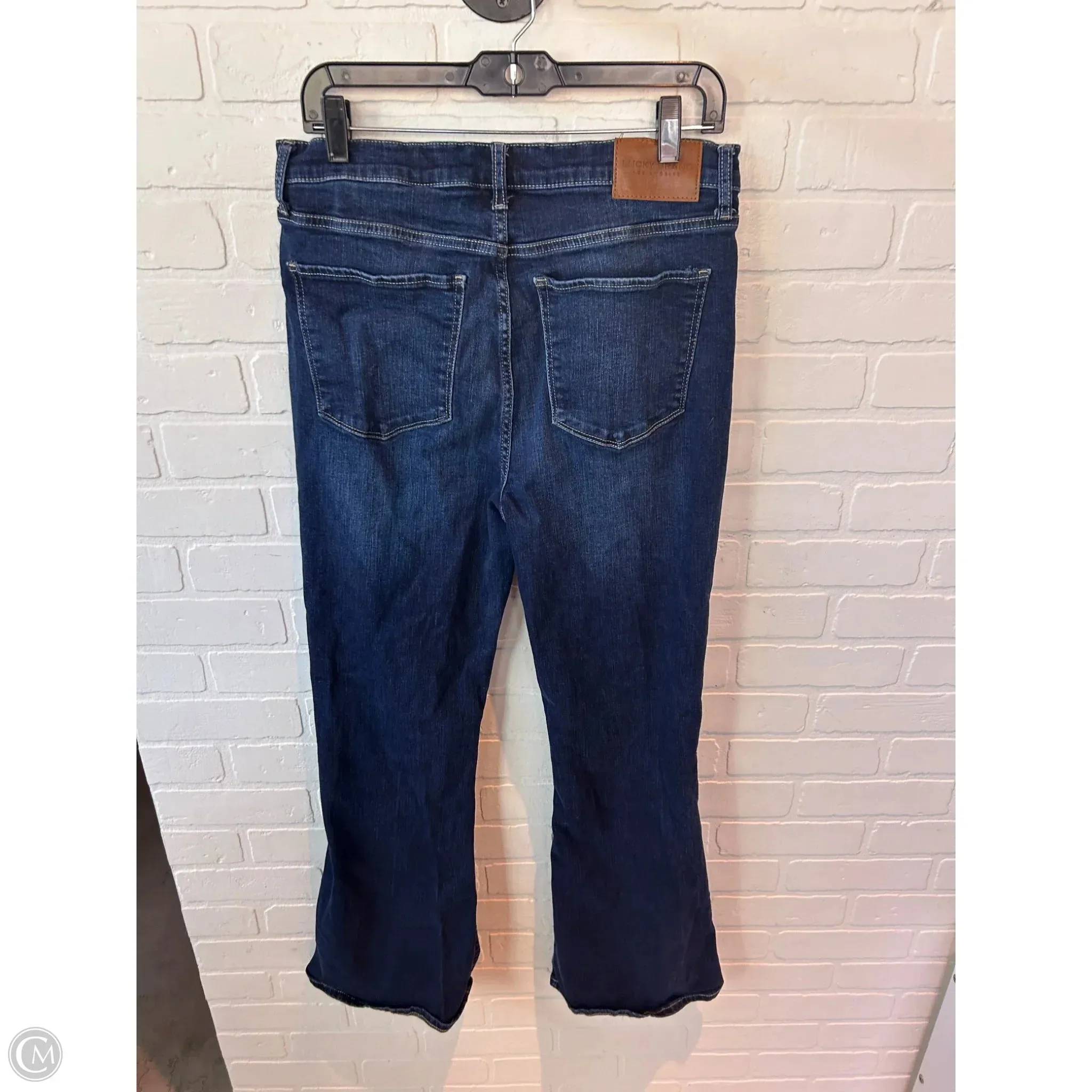 Jeans Flared By Lucky Brand In Blue Denim, Size: 12