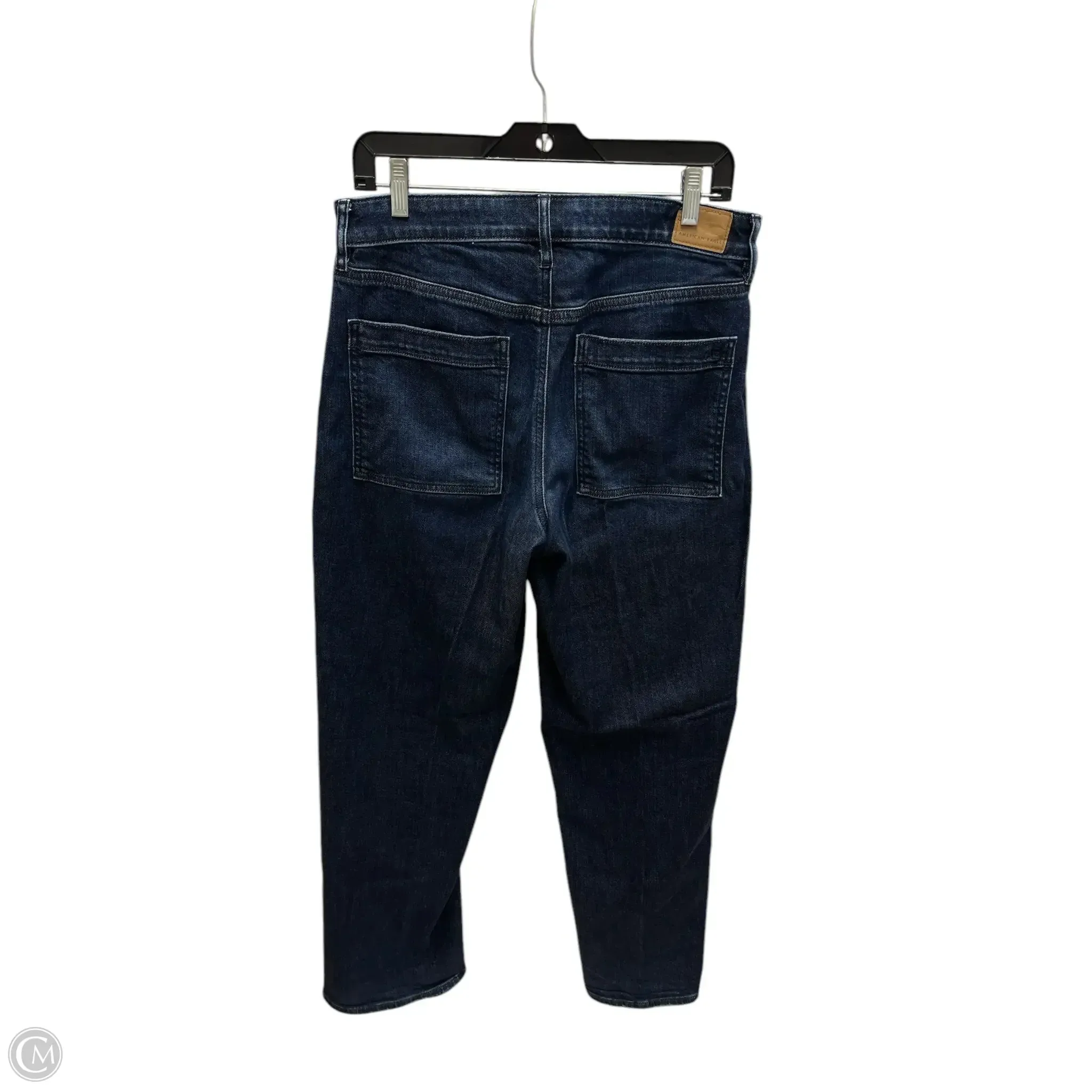 Jeans Wide Leg By American Eagle In Blue Denim, Size: 8