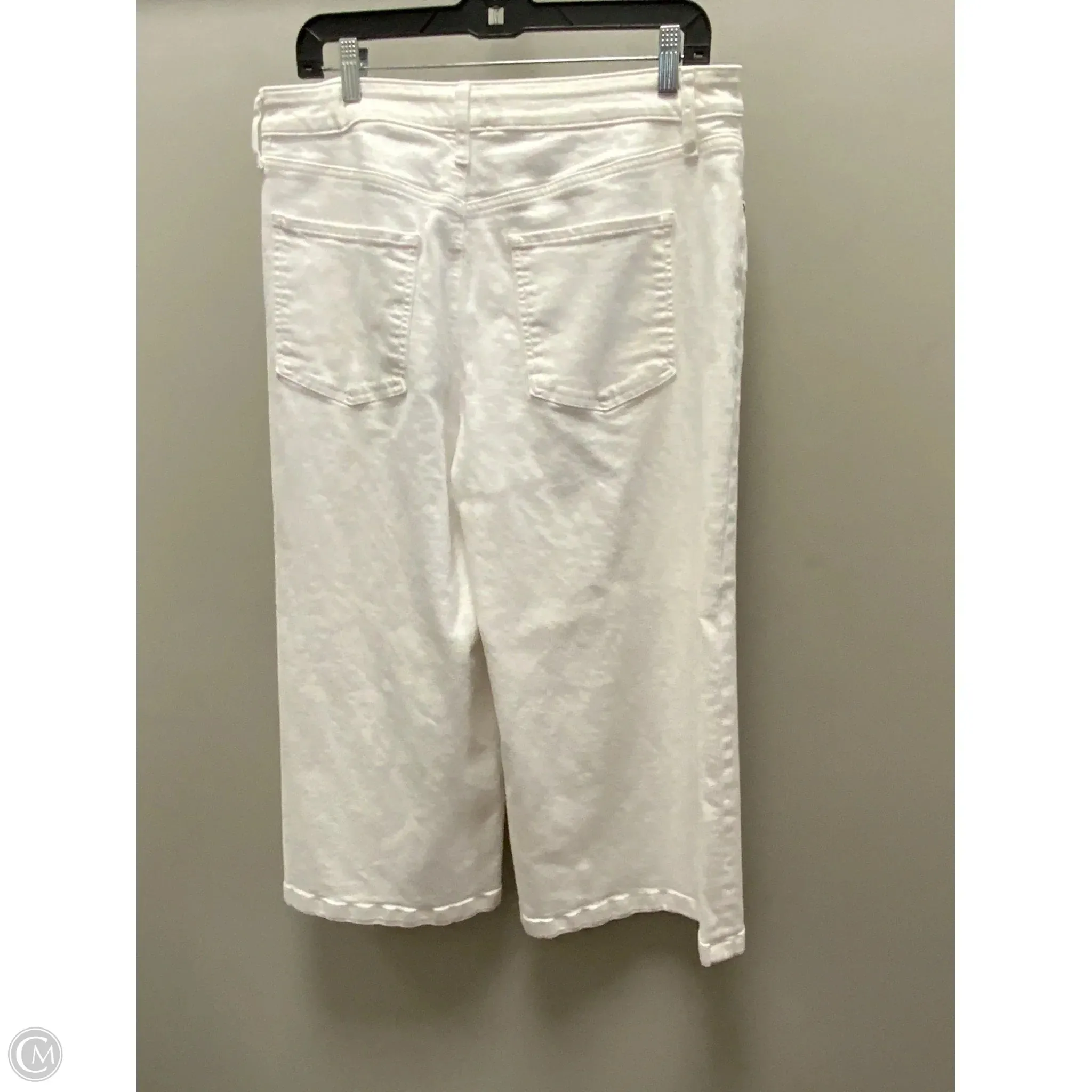 Jeans Wide Leg By Chicos In White Denim, Size: 12