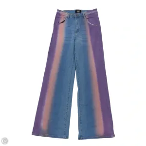 Jeans Wide Leg By Clothes Mentor In Blue & Purple, Size: 8