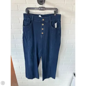 Jeans Wide Leg By Clothes Mentor In Blue Denim, Size: 12
