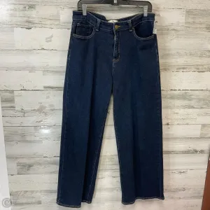 Jeans Wide Leg By Jordache In Blue Denim, Size: 12