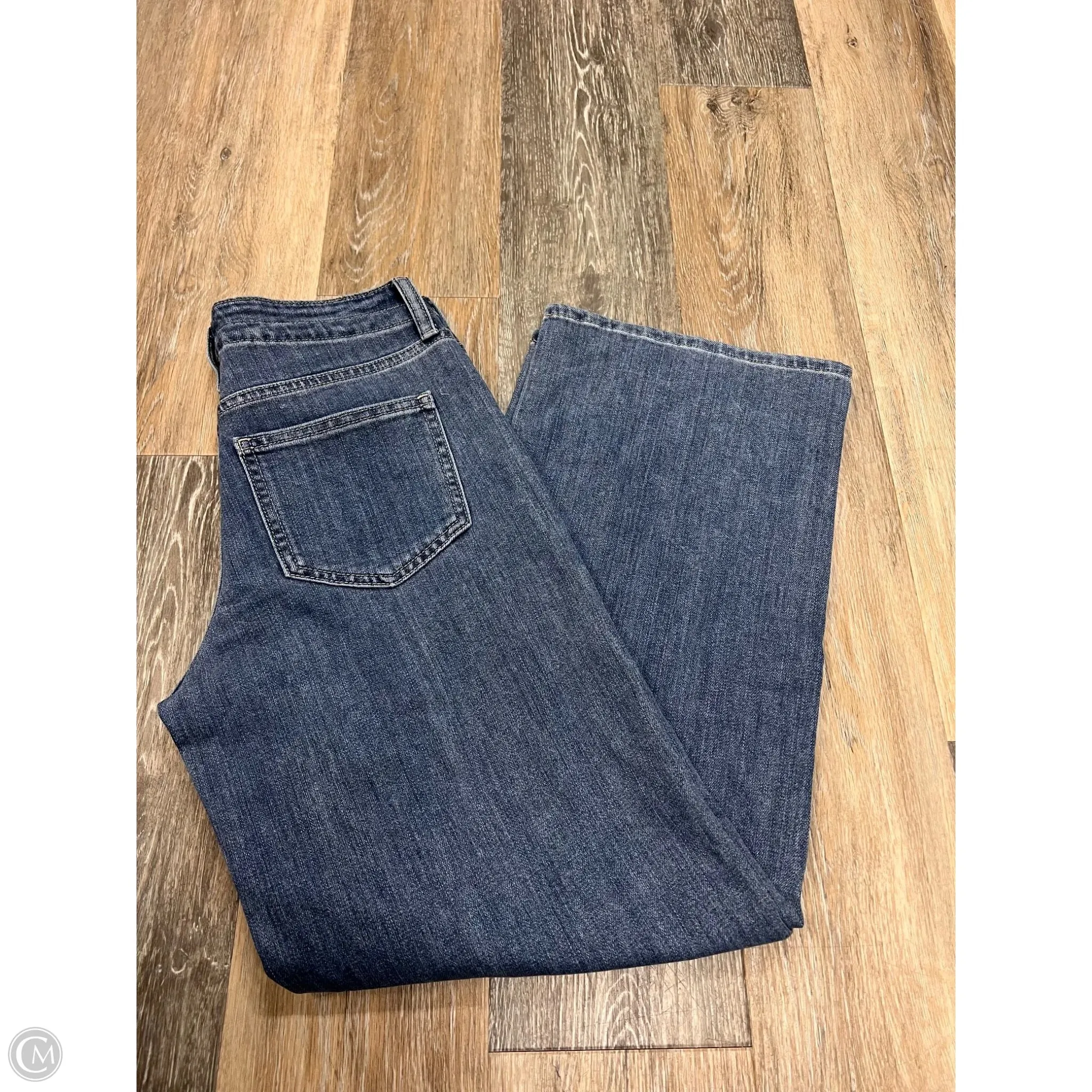 Jeans Wide Leg By Just Black In Blue Denim, Size: 0/24