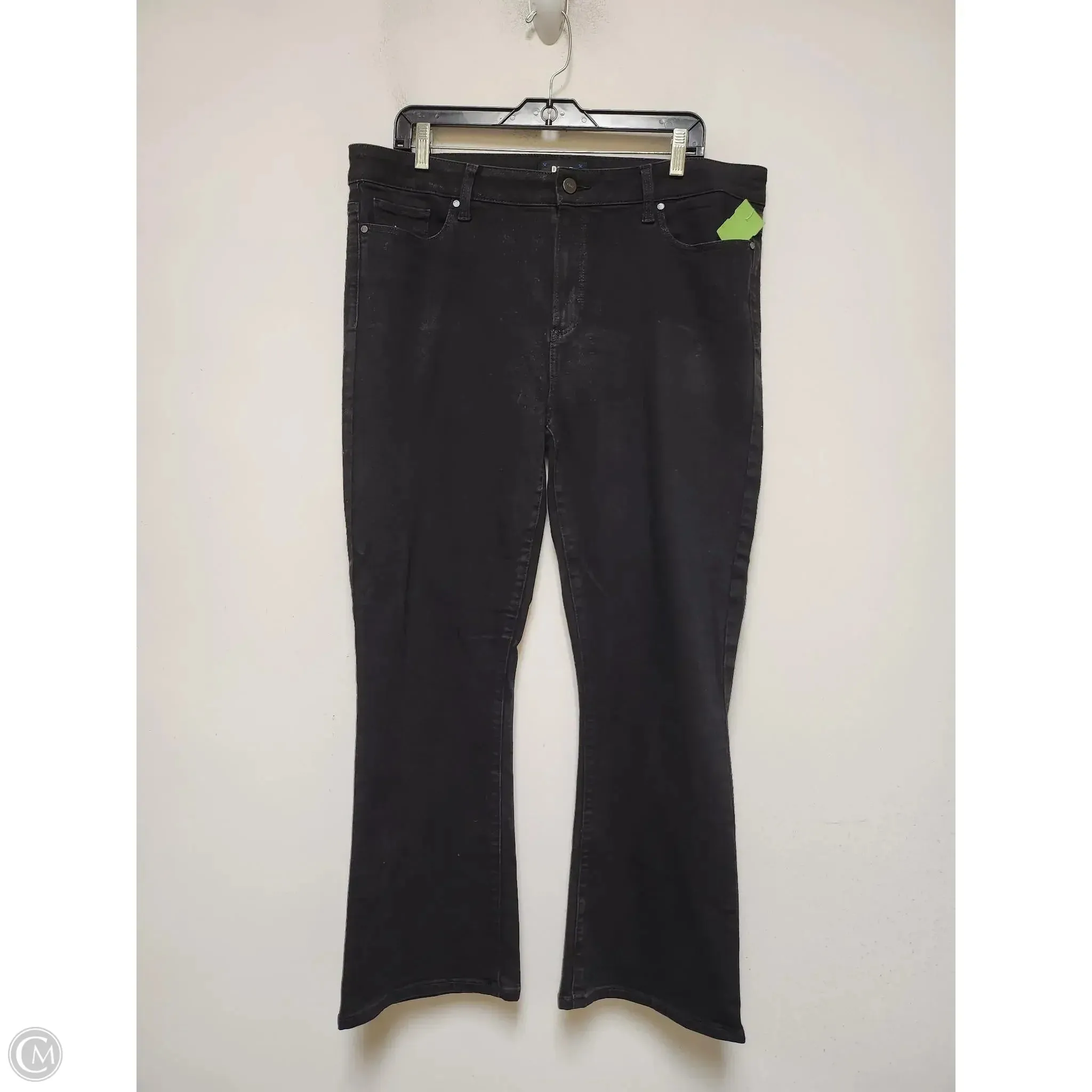 Jeans Wide Leg By Paige In Black, Size: 10