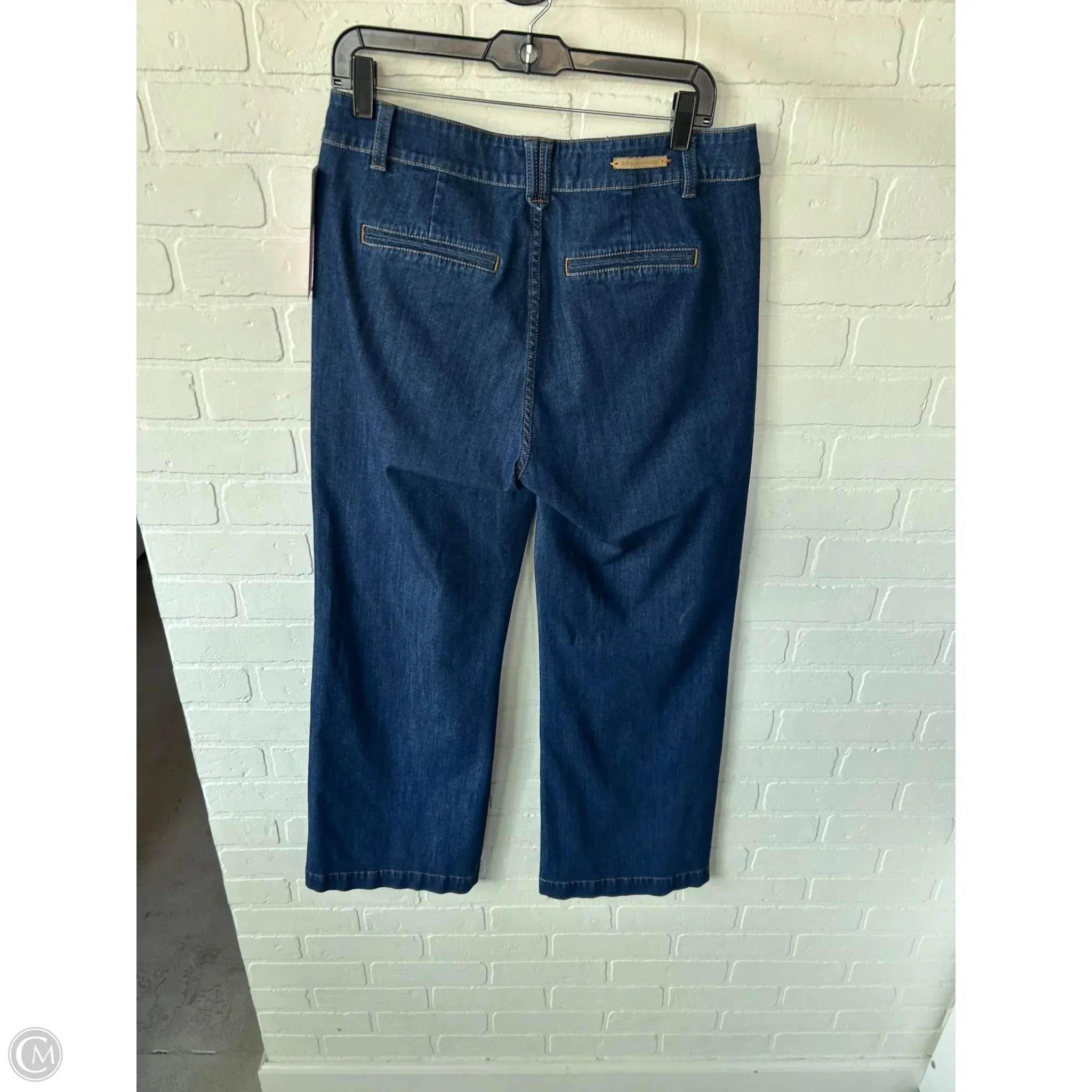 Jeans Wide Leg By Soft Surroundings In Blue Denim, Size: 12
