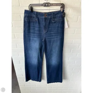 Jeans Wide Leg By Soft Surroundings In Blue Denim, Size: 12